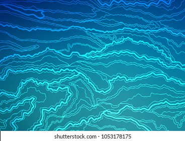 Light BLUE vector natural abstract pattern. A vague abstract illustration with doodles in Indian style. The elegant pattern can be used as a part of a brand book.