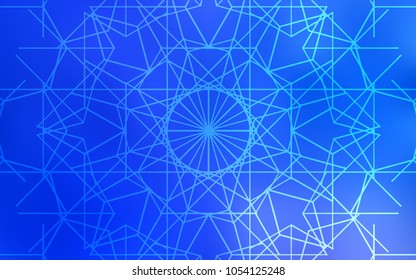 Light BLUE vector natural abstract background. A completely new color illustration in doodle style drawn by child. A completely new template for your business design.