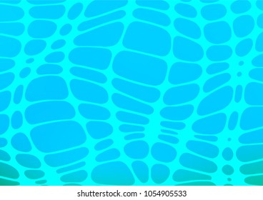 Light BLUE vector natural abstract pattern. A vague abstract illustration with doodles in Indian style. A new texture for your design.