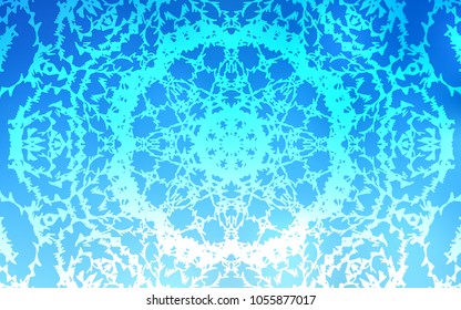 Light BLUE vector natural abstract pattern. Colorful illustration in abstract style with doodles created by child. Brand-new design for your business.