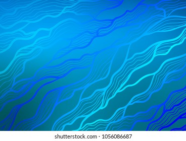 Light BLUE vector natural abstract pattern. Modern geometrical abstract illustration with doodles. The pattern can be used for coloring books and pages for kids.
