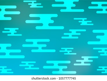 Light BLUE vector natural abstract template. Colorful illustration in abstract style with doodles and Zen tangles. The best blurred design for your business.