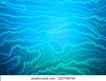 Light BLUE vector natural abstract template. Glitter abstract illustration with doodles and Zen tangles. A completely new design for your business.