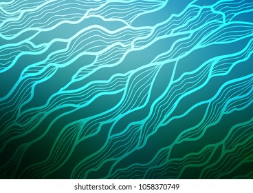 Light BLUE vector natural abstract background. A completely new color illustration in doodle style. Hand painted design for web, leaflet, textile.