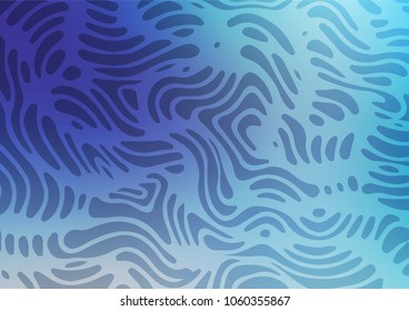 Light BLUE vector natural abstract background. Decorative shining illustration with doodles on abstract template. The textured pattern can be used for website.