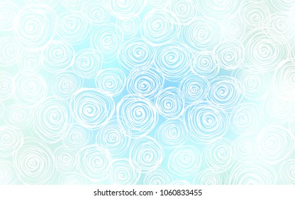 Light BLUE vector natural abstract pattern. An elegant bright illustration with roses in Natural style. A new texture for your design.