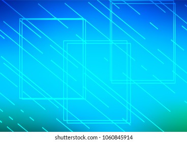 Light BLUE vector natural abstract template. Brand-new colored illustration in blurry style with doodles. The pattern can be used for heads of websites and designs.