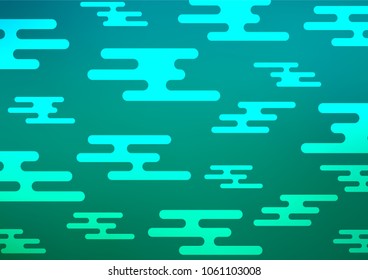 Light BLUE vector natural abstract pattern. Ethnic elegant natural pattern with gradient. Hand painted design for web, leaflet, textile.
