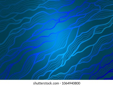 Light BLUE vector natural abstract background. Modern geometrical abstract illustration with doodles. Hand painted design for web, leaflet, textile.