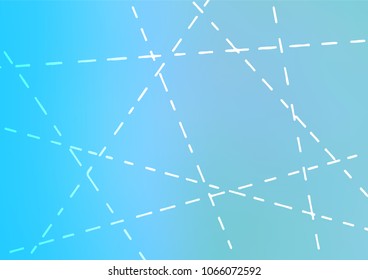 Light BLUE vector natural abstract pattern. Geometric doodle illustration in Origami style with gradient. Brand-new design for your business.
