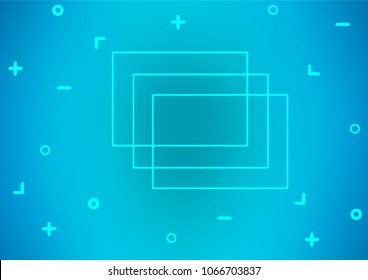 Light BLUE vector natural abstract texture. Decorative shining illustration with doodles on abstract template. The pattern can be used for wallpapers and coloring books.