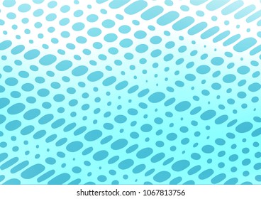 Light BLUE vector natural abstract texture. Decorative shining illustration with doodles on abstract template. A completely new template for your business design.