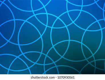 Light BLUE vector natural abstract template. A completely new color illustration in doodle style. A completely new template for your business design.