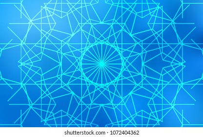 Light BLUE vector natural abstract template. Childish elegant natural pattern with gradient. A completely new template for your business design.