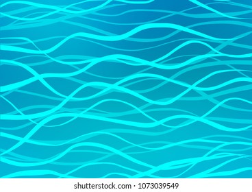 Light BLUE vector natural abstract background. Glitter abstract illustration with doodles and Zen tangles. A new texture for your design.