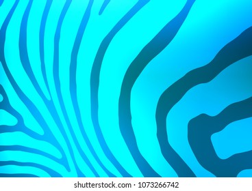 Light BLUE vector natural abstract template. Blurred decorative design in Indian style with Zen tangles. The pattern can be used for heads of websites and designs.