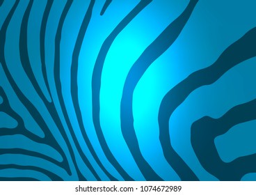 Light BLUE vector natural abstract template. Modern geometrical abstract illustration with doodles. The elegant pattern can be used as a part of a brand book.