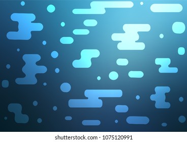 Light BLUE vector natural abstract background. A completely new color illustration in doodle style. Hand painted design for web, leaflet, textile.