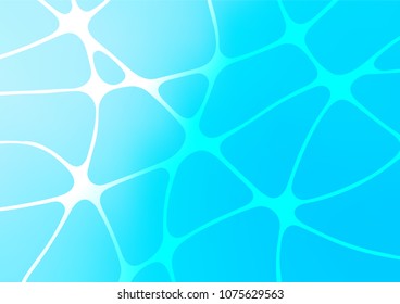 Light BLUE vector natural abstract template. Geometric doodle illustration in Origami style with gradient. The textured pattern can be used for website.