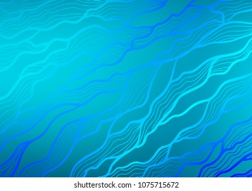 Light BLUE vector natural abstract background. Brand-new colored illustration in blurry style with doodles. The textured pattern can be used for website.