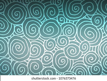 Light BLUE vector natural abstract pattern. An elegant bright illustration with lines in Natural style. The pattern can be used for heads of websites and designs.