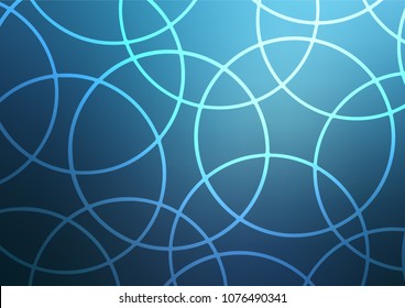 Light BLUE vector natural abstract pattern. Creative illustration in blurred style with doodles and Zen tangles. A new texture for your design.