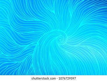 Light BLUE vector natural abstract pattern. Modern geometrical abstract illustration with doodles. The textured pattern can be used for website.
