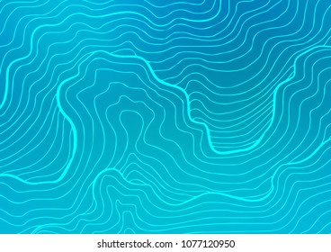 Light BLUE vector natural abstract template. Colorful abstract illustration with lines in Asian style. Brand-new style for your business design.