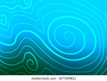 Light BLUE vector natural abstract background. Creative illustration in blurred style with doodles and Zen tangles. A completely new design for your business.