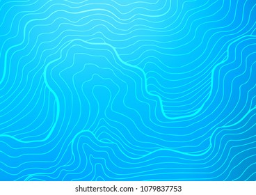 Light BLUE vector natural abstract template. An elegant bright illustration with lines in Natural style. A completely new design for your business.