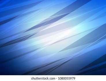 Light BLUE vector natural abstract pattern. Blurred decorative design in Indian style with Zen tangles. Hand painted design for web, wrapping, wallpaper.