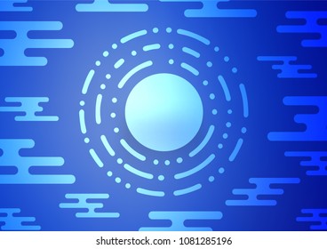 Light BLUE vector natural abstract texture. Colorful abstract illustration with lines in Asian style. The doodle design can be used for your web site.