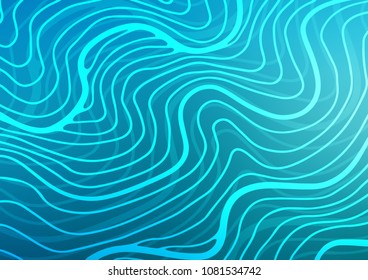 Light BLUE vector natural abstract template. Ethnic elegant natural pattern with gradient. Brand-new style for your business design.