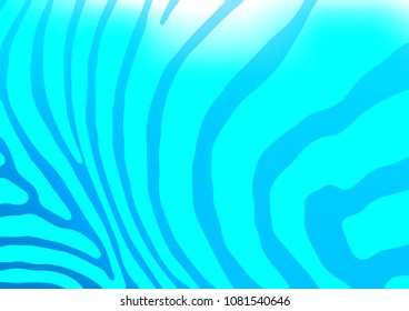 Light BLUE vector natural abstract background. Decorative shining illustration with doodles on abstract template. A completely new template for your business design.