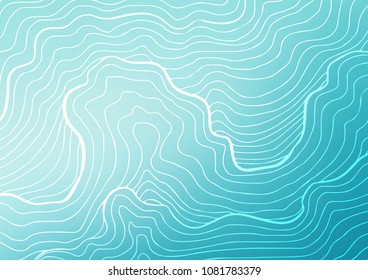 Light BLUE vector natural abstract background. Decorative shining illustration with doodles on abstract template. A completely new design for your business.