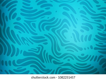 Light BLUE vector natural abstract texture. Decorative shining illustration with doodles on abstract template. Brand-new style for your business design.