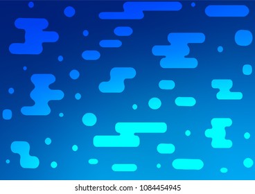 Light BLUE vector natural abstract template. An elegant bright illustration with lines in Natural style. The completely new template can be used for your brand book.