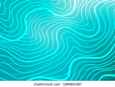 Light BLUE vector natural abstract template. Ethnic elegant natural pattern with gradient. A new texture for your design.