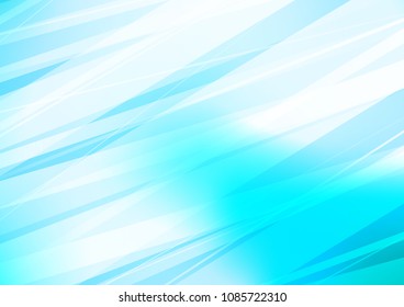 Light BLUE vector natural abstract background. Colorful abstract illustration with lines in Asian style. The doodle design can be used for your web site.