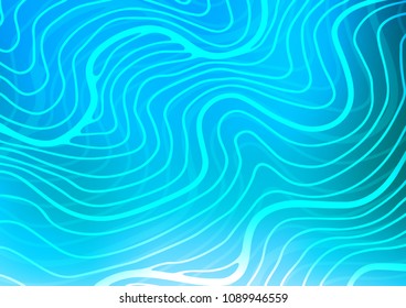 Light BLUE vector natural abstract texture. Blurred decorative design in Indian style with Zen tangles. Brand-new style for your business design.