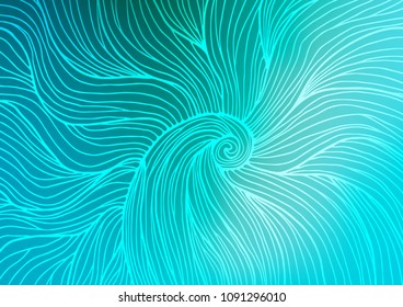 Light BLUE vector natural abstract pattern. A completely new color illustration in doodle style. A completely new design for your business.