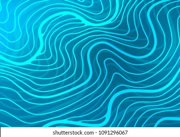 Light BLUE vector natural abstract background. An elegant bright illustration with lines in Natural style. The template can be used as a background for cell phones.