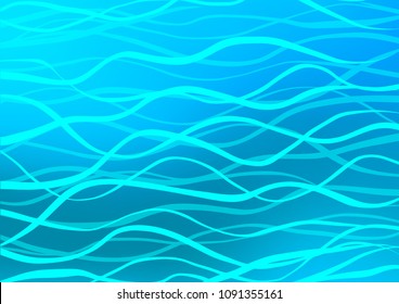 Light BLUE vector natural abstract pattern. Creative illustration in blurred style with doodles and Zen tangles. Hand painted design for web, leaflet, textile.