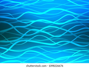 Light BLUE vector natural abstract pattern. Shining colored illustration with doodles in Zen tangle style. The pattern can be used for coloring books and pages for kids.