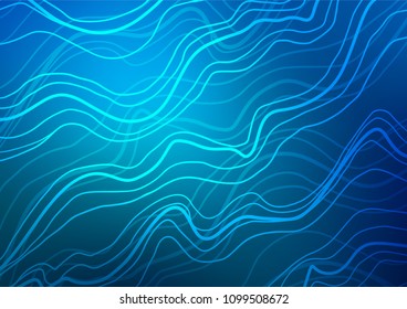 Light BLUE vector natural abstract texture. Glitter abstract illustration with doodles and Zen tangles. Brand-new design for your business.