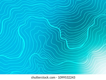 Light BLUE vector natural abstract template. Shining colored illustration with doodles in Zen tangle style. The best blurred design for your business.