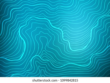 Light BLUE vector natural abstract texture. Colorful abstract illustration with lines in Asian style. The completely new template can be used for your brand book.