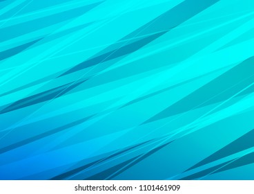 Light BLUE vector natural abstract template. Doodles on blurred abstract background with gradient. Hand painted design for web, leaflet, textile.