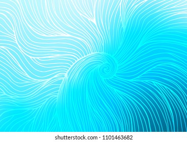 Light BLUE vector natural abstract pattern. Doodles on blurred abstract background with gradient. Brand-new style for your business design.