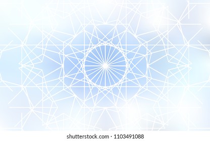 Light BLUE vector natural abstract pattern. Brand-new colored illustration in blurry style with doodles drawn by child. Hand painted design for web, leaflet, textile.